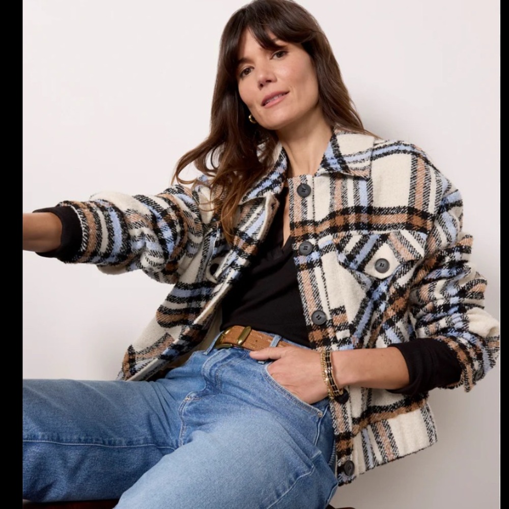 Sanctuary Black and Cream Tailored Jacket